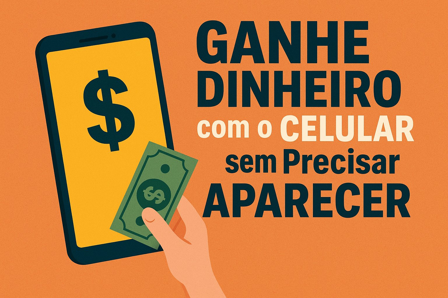 📲 GANHE DINHEIRO com o CELULAR sem Precisar APARECER: A Renda Extra com ...